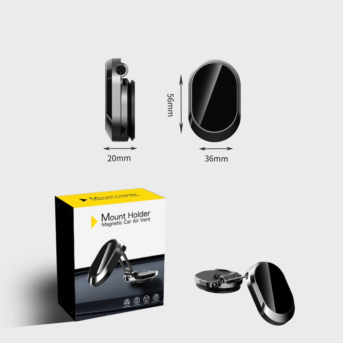 Magnetic Phone Holder (360° Rotation)