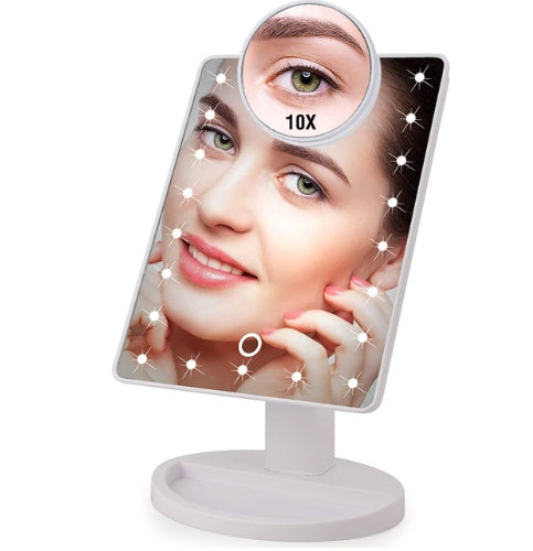 LED  Touch Sensor Makeup Mirror with Magnifier