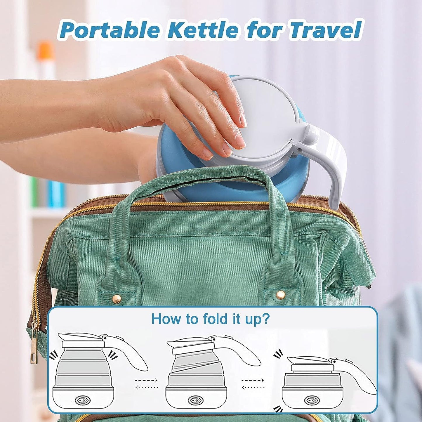 Foldable Travel Electric Kettle