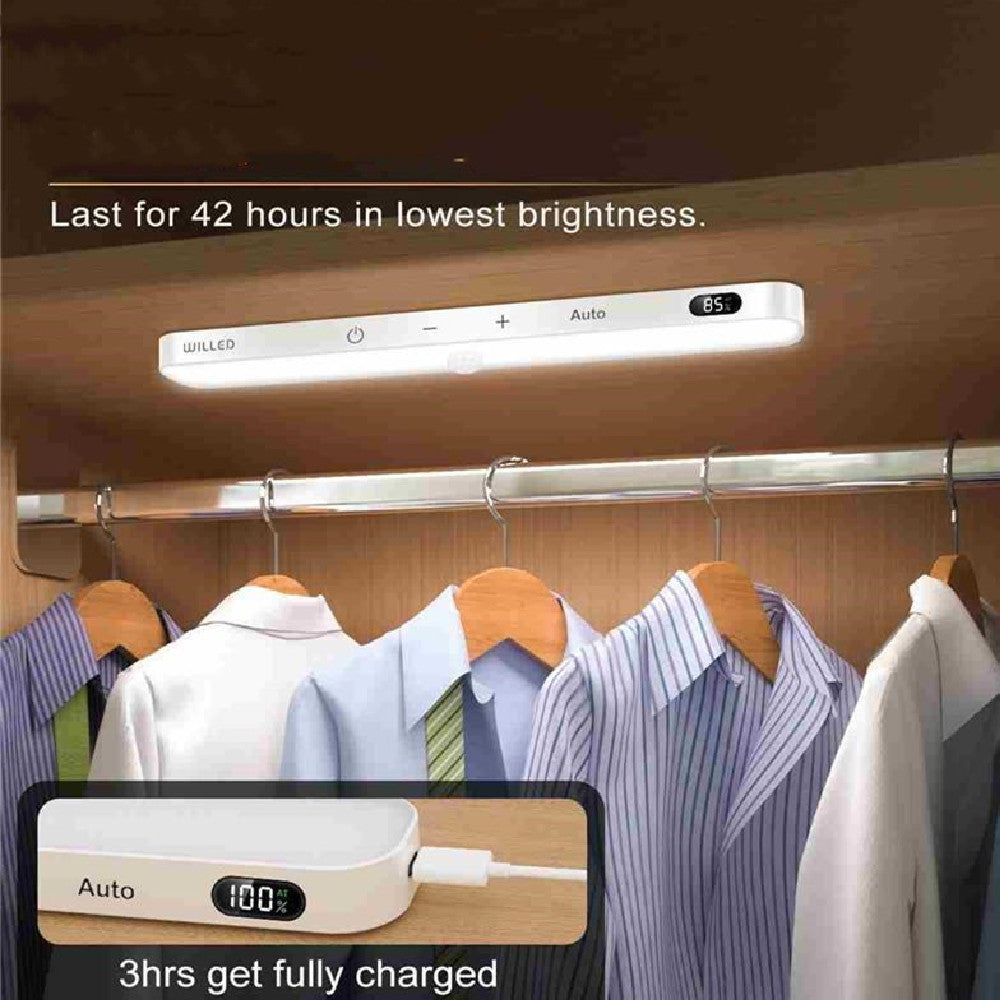 LED Motion Sensor Light with Battery Display Screen