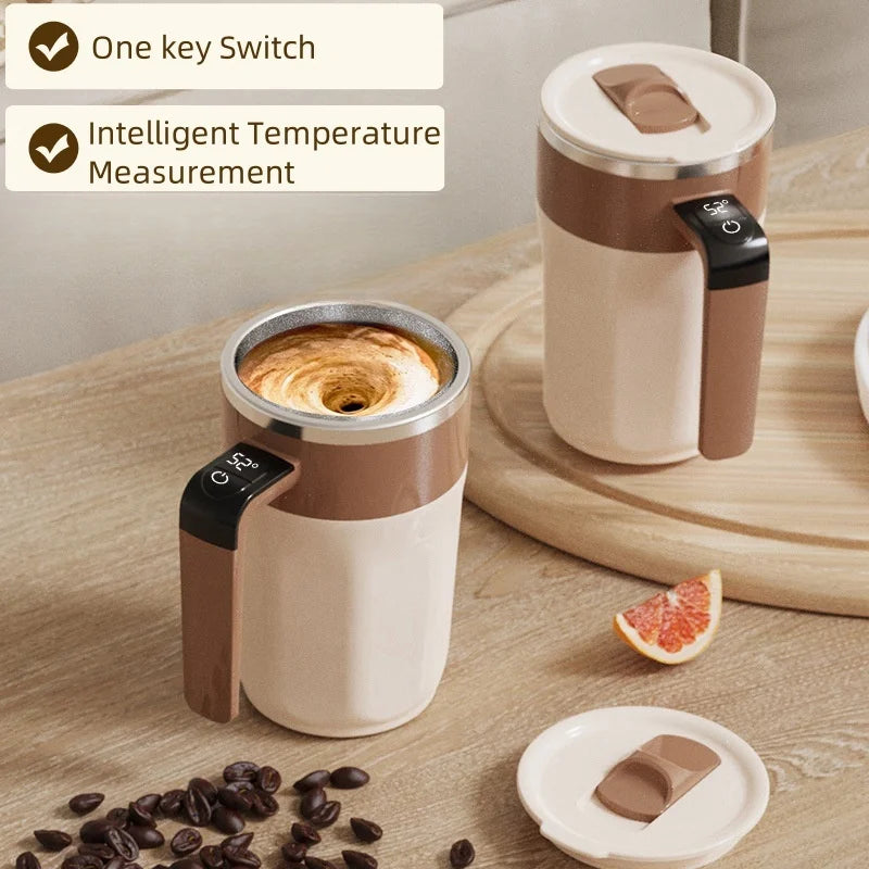 Self-Stirring Mug With Temperature Display