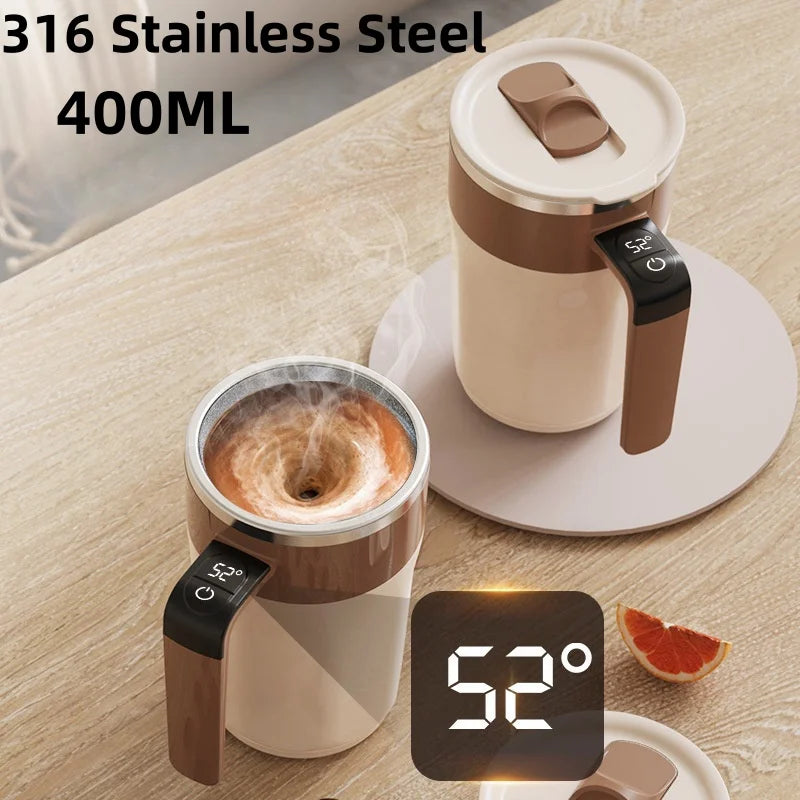 Self-Stirring Mug With Temperature Display