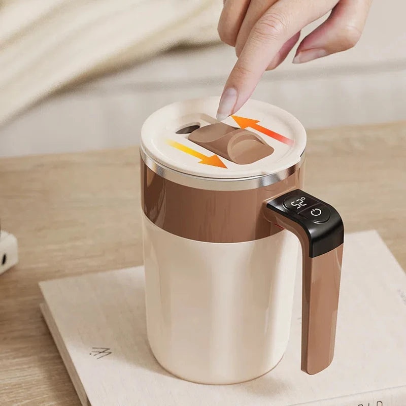 Self-Stirring Mug With Temperature Display